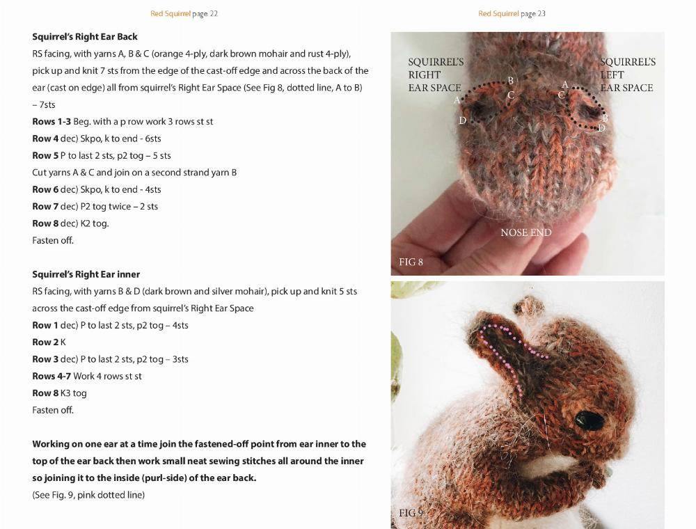 RED SQUIRREL knitting pattern