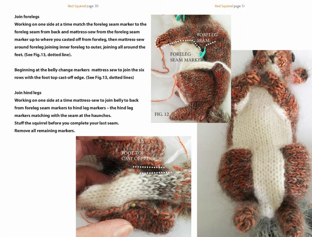 RED SQUIRREL knitting pattern