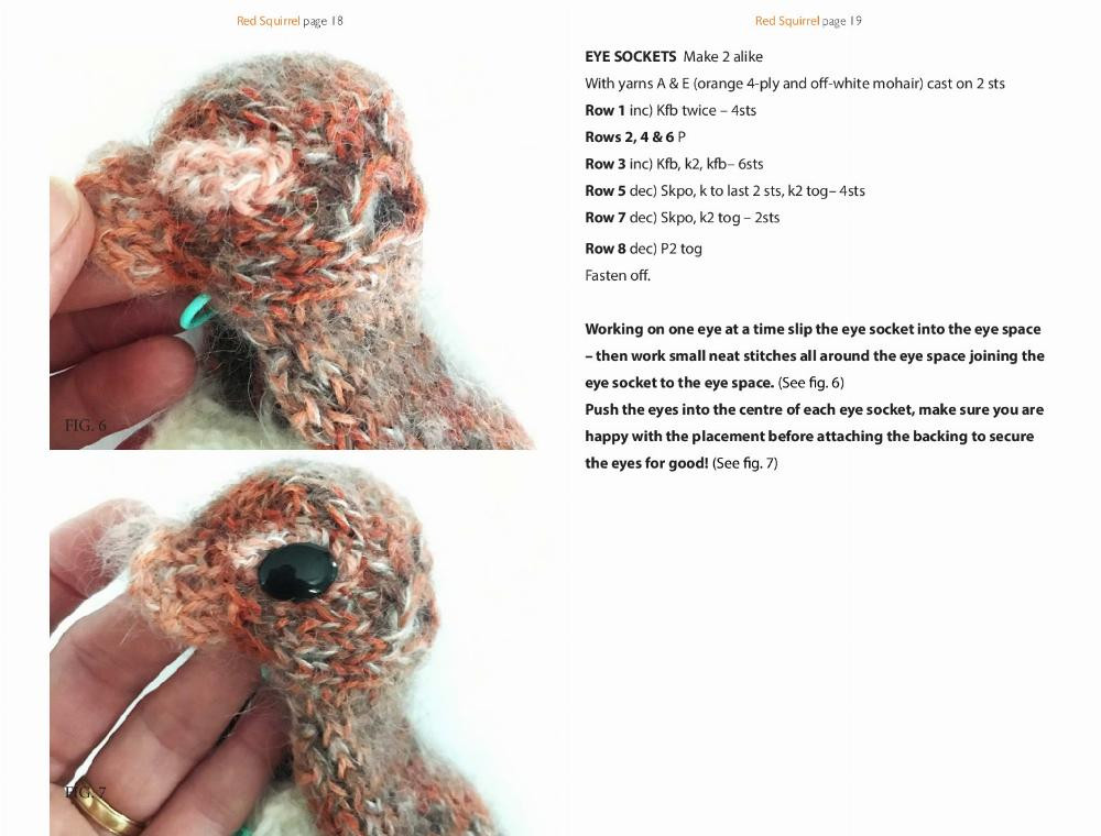 RED SQUIRREL knitting pattern