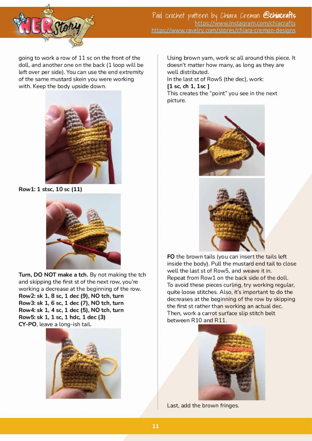 Sacagawea doll crochet pattern