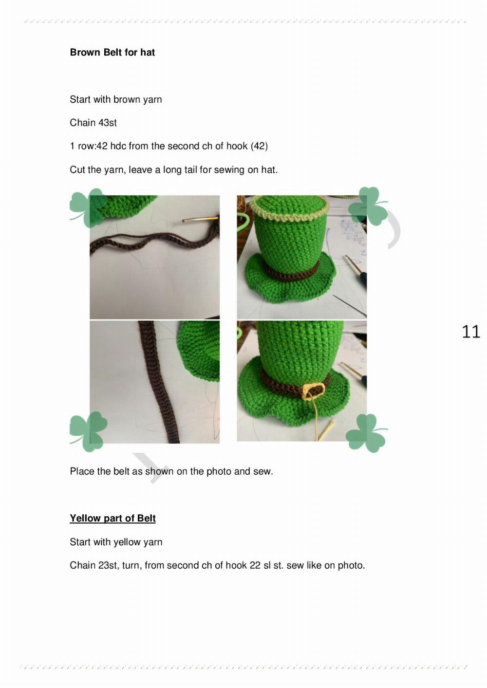 Saint Patricks gnome pattern