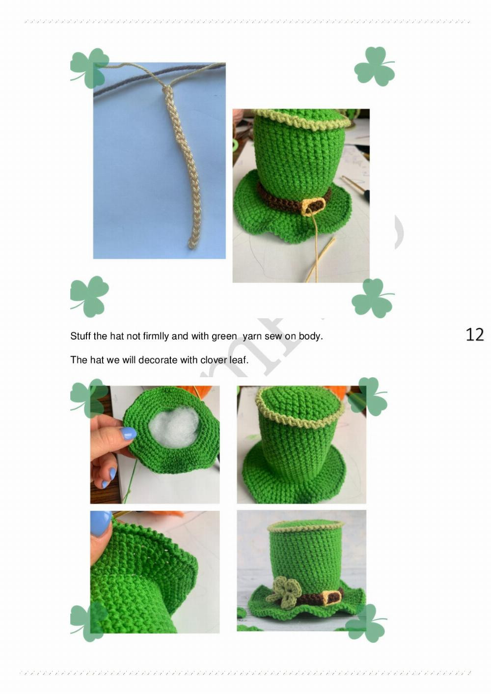 Saint Patricks gnome pattern