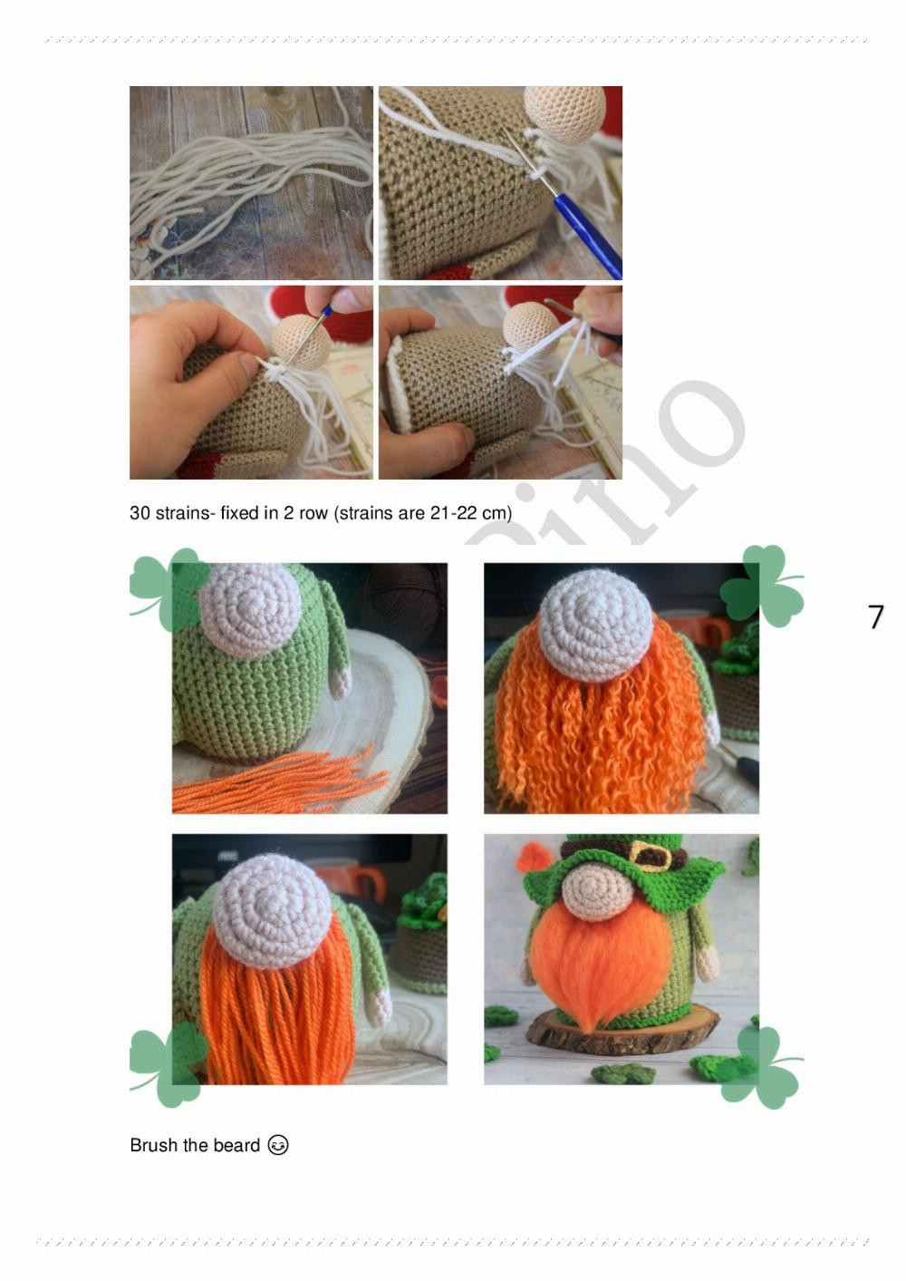 Saint Patricks gnome pattern