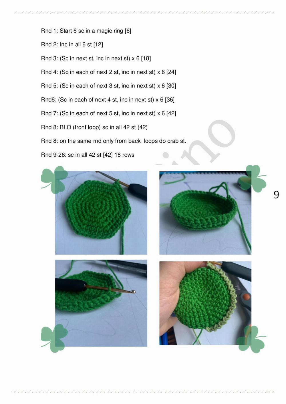 Saint Patricks gnome pattern