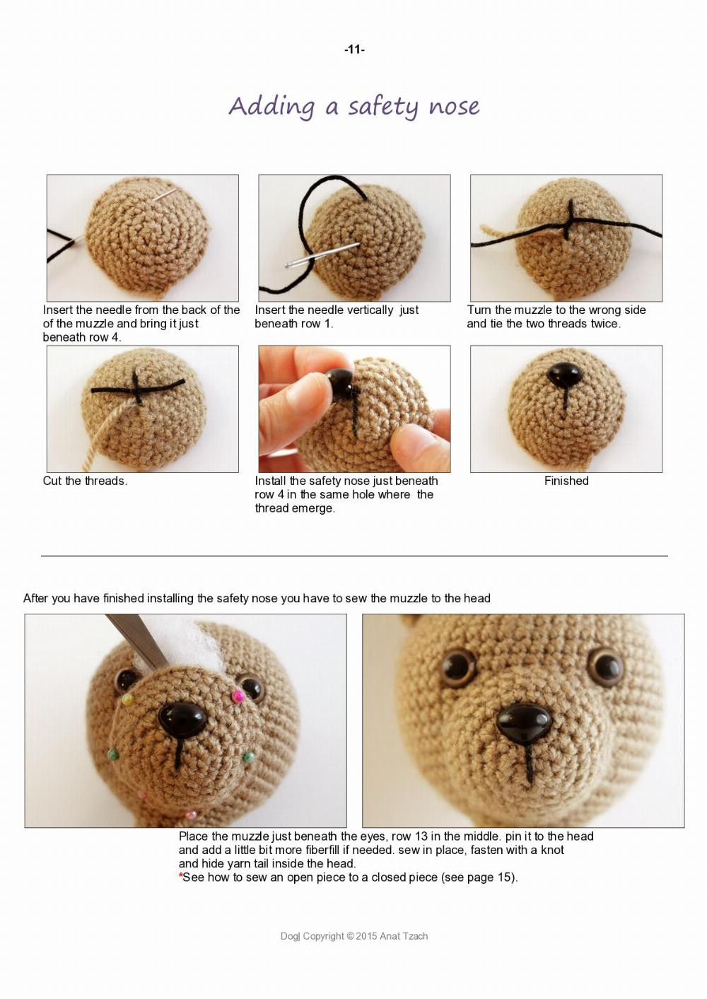 Shoki the Dog crochet pattern