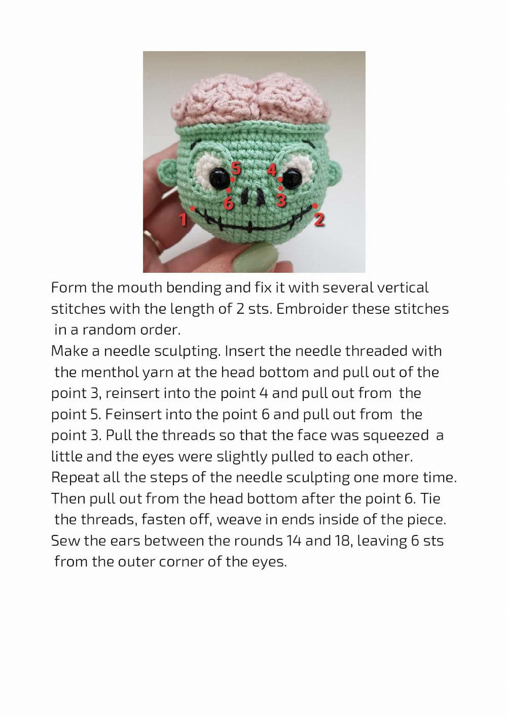 SHON, THE ZOMBIE CROCHET TOY PATTERN