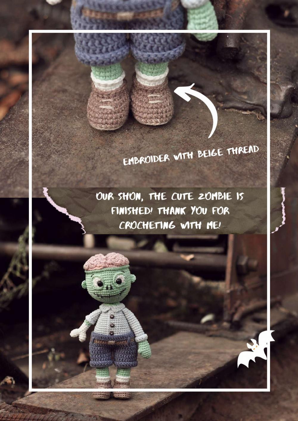 SHON, THE ZOMBIE CROCHET TOY PATTERN