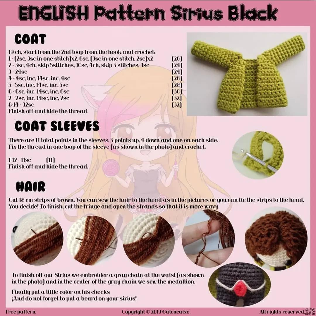 sirius black free pattern