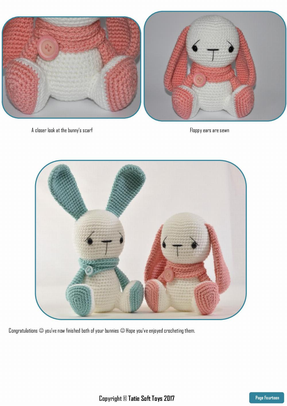 Sitting Bunny Pattern 2 in 1