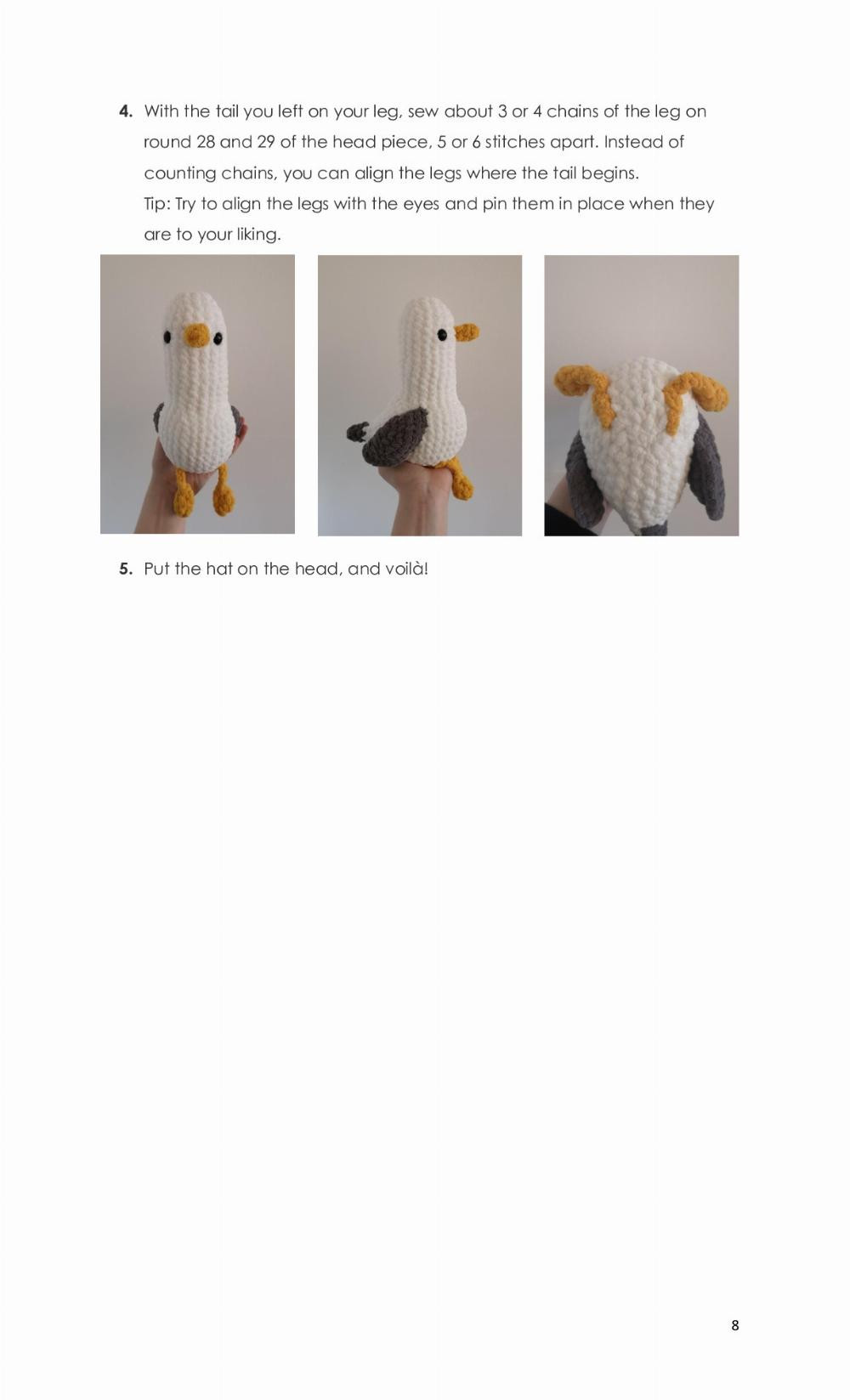 Skye the Seagull This pattern