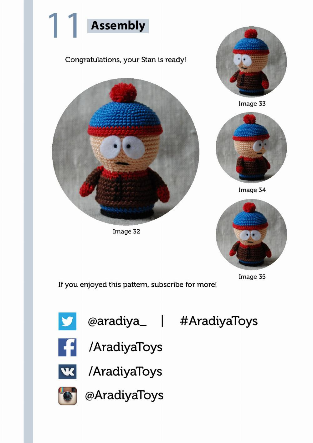 Stan Marsh South Park collection Crochet pattern