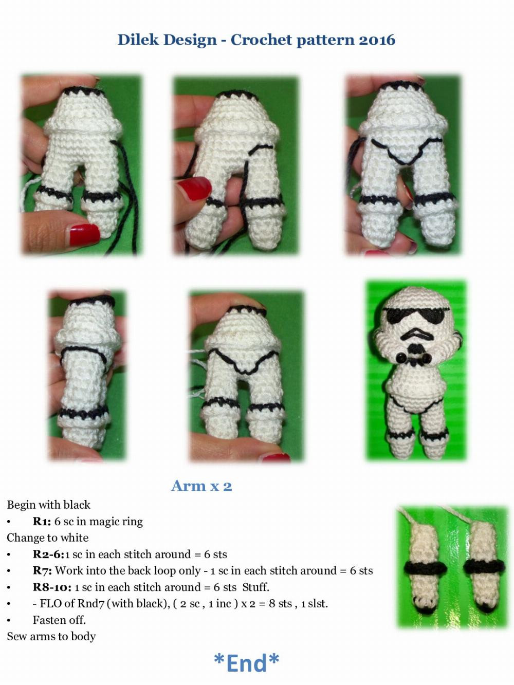 star wars darth vader & stormtrooper crochet pat tern