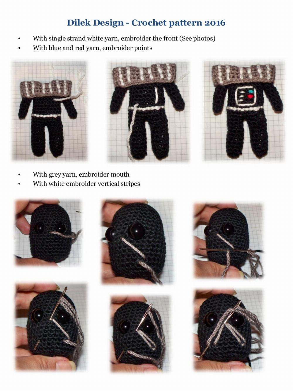 star wars darth vader & stormtrooper crochet pat tern