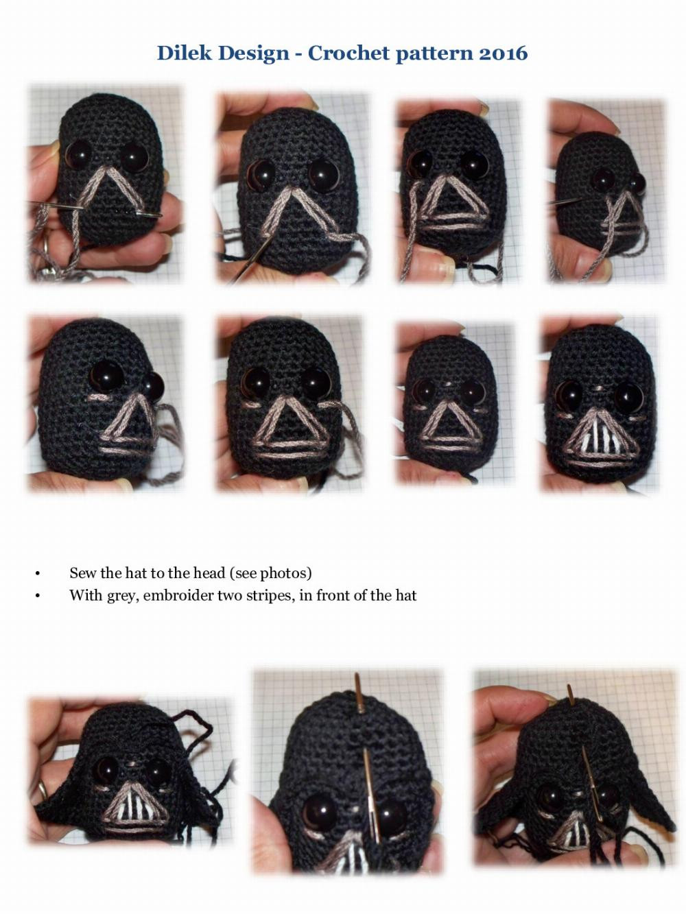 star wars darth vader & stormtrooper crochet pat tern