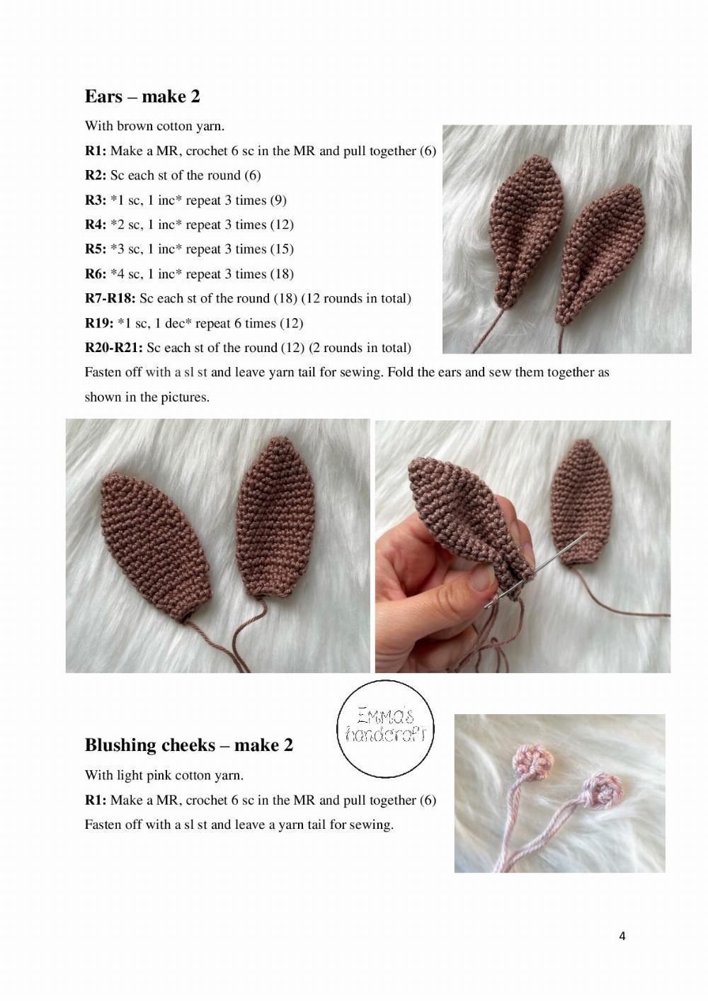 Stella the Bunny crochet pattern