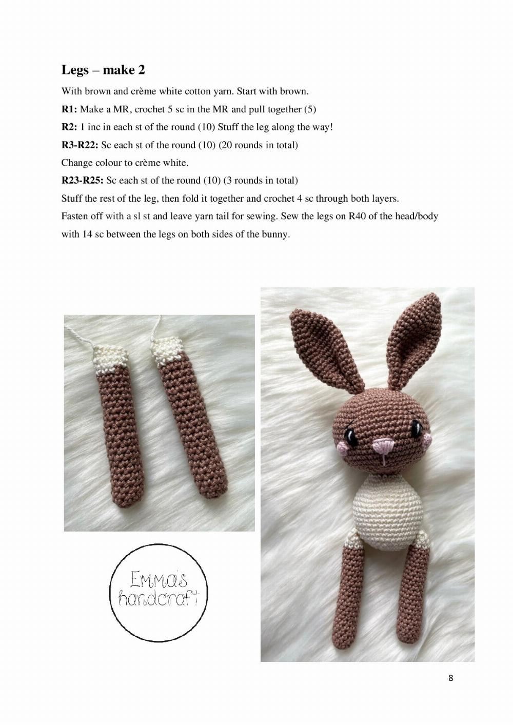 Stella the Bunny crochet pattern