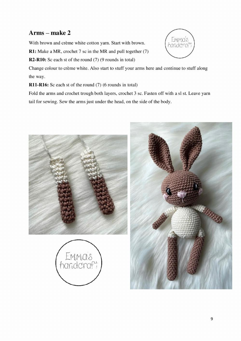 Stella the Bunny crochet pattern