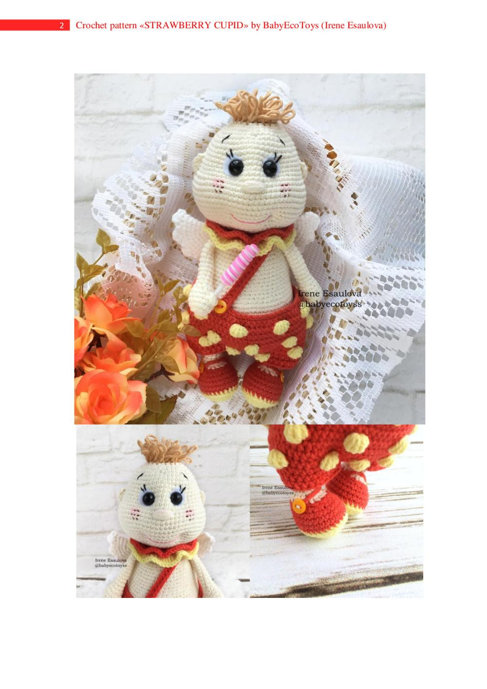 Strawberry Cupid CROCHET PATTERN