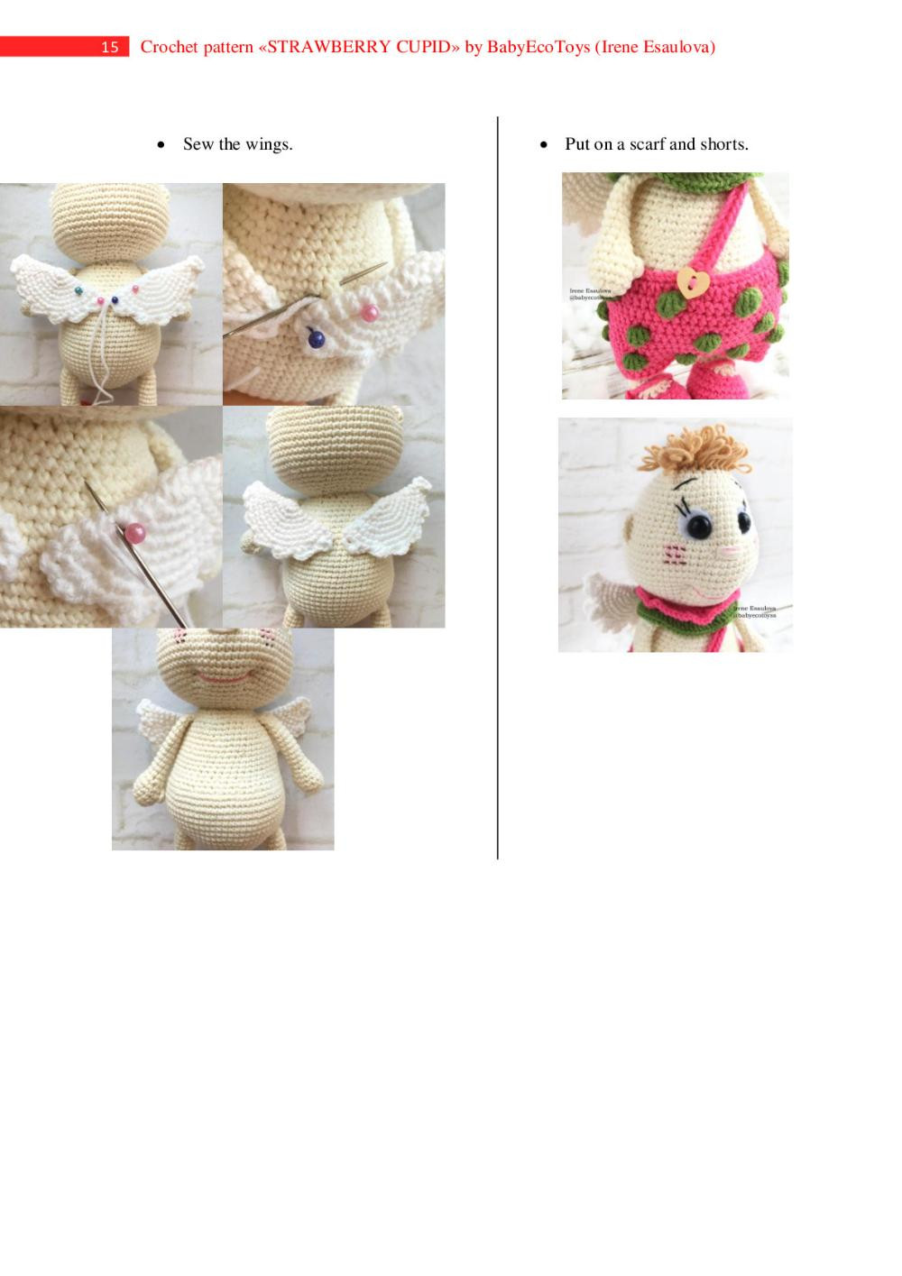 Strawberry Cupid CROCHET PATTERN