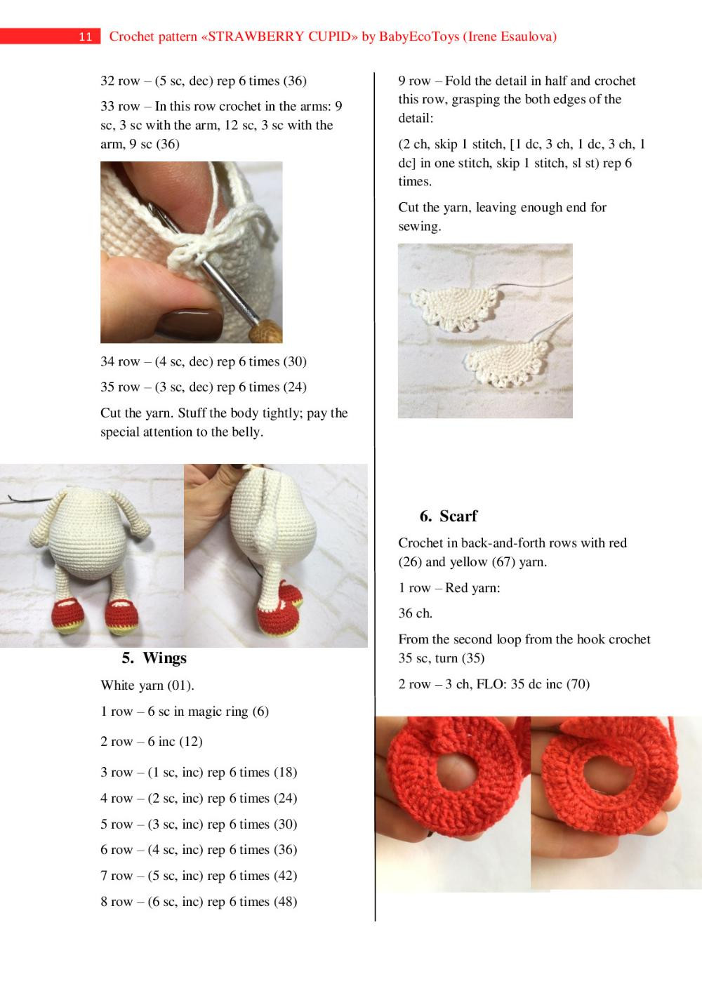 Strawberry Cupid CROCHET PATTERN