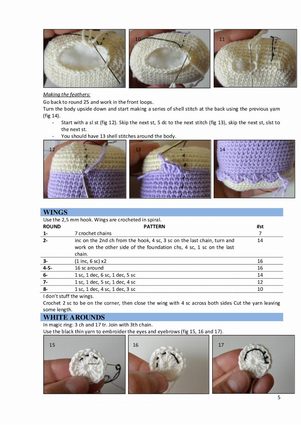 Summer Bird crochet pattern