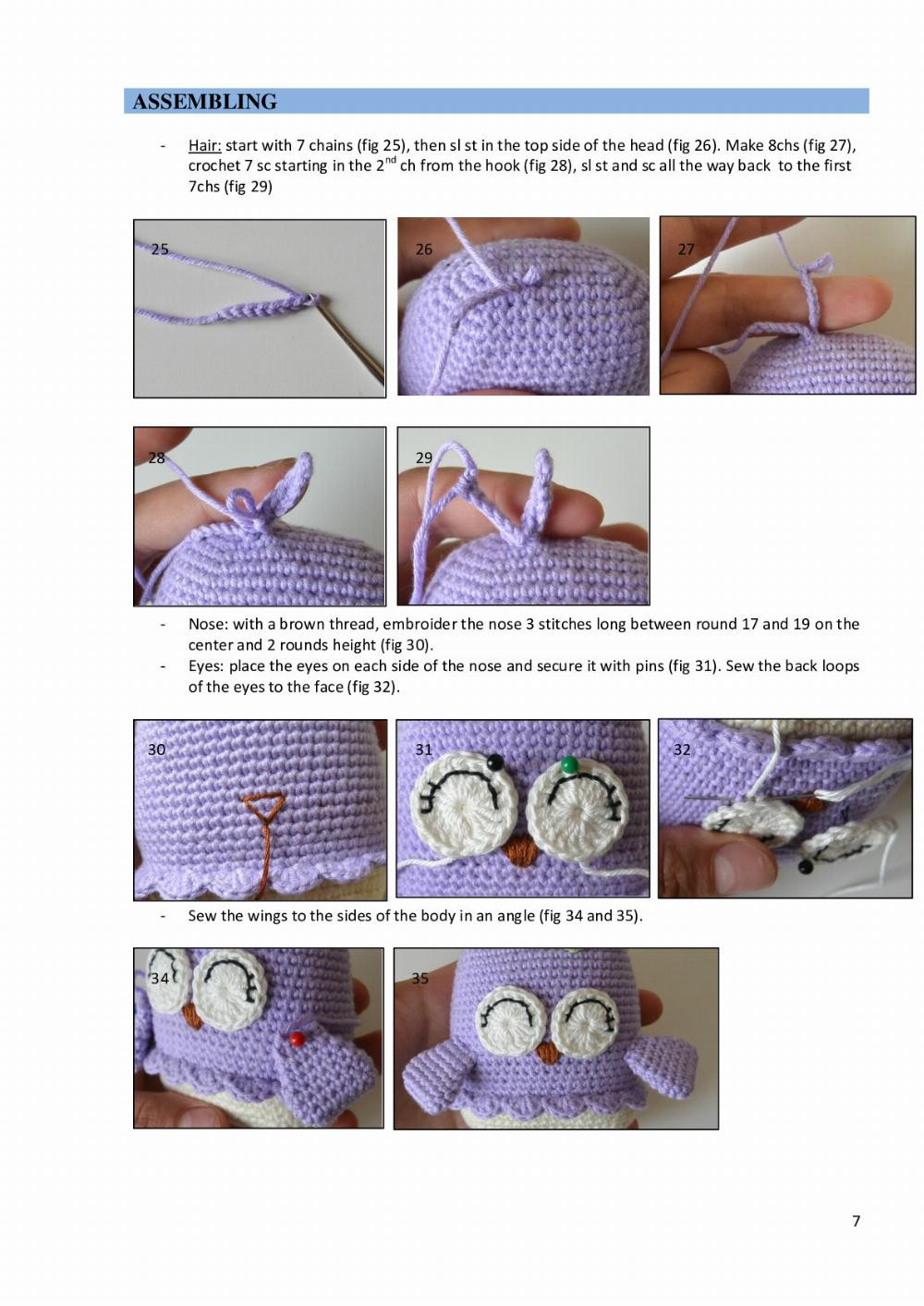 Summer Bird crochet pattern