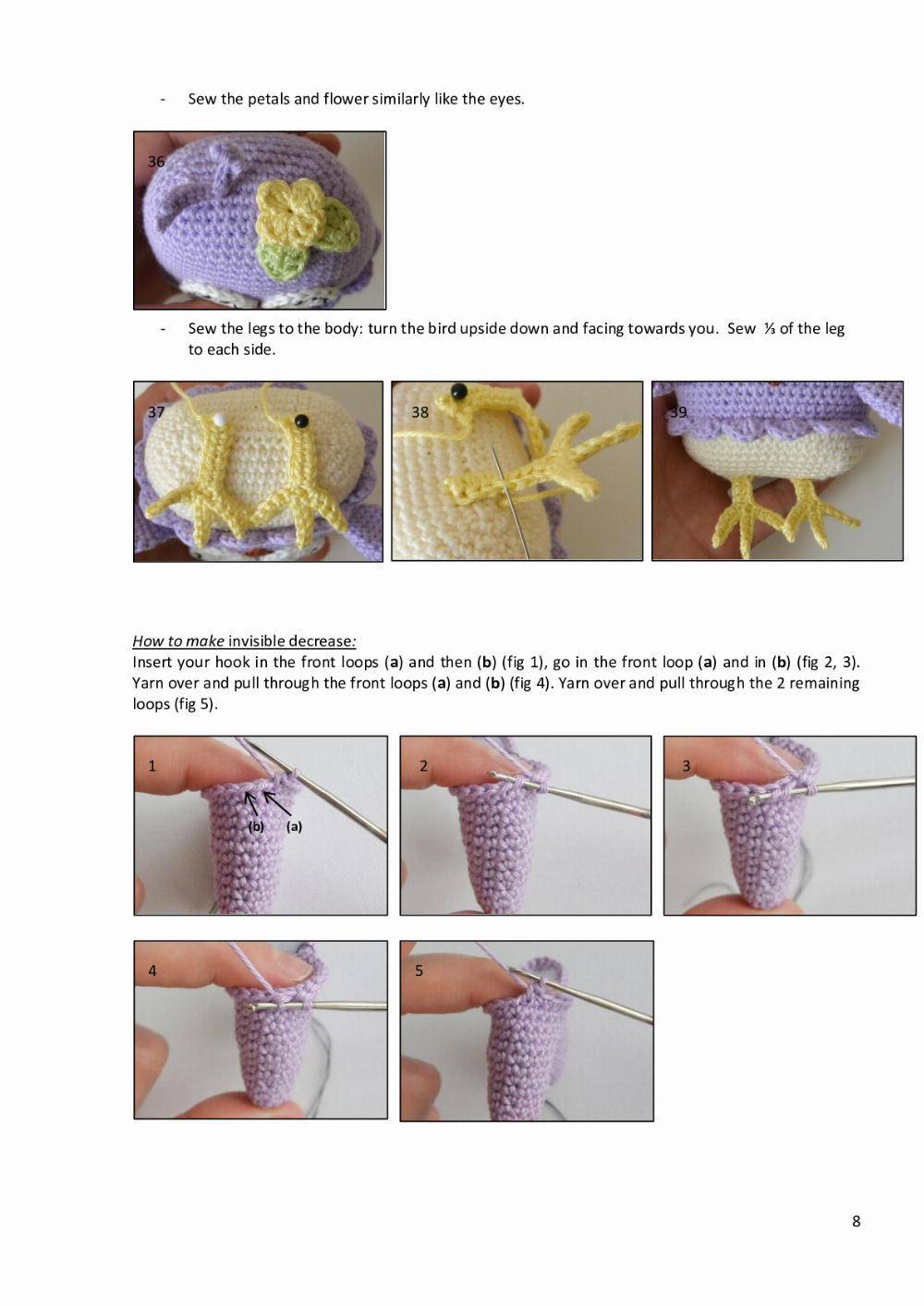 Summer Bird crochet pattern