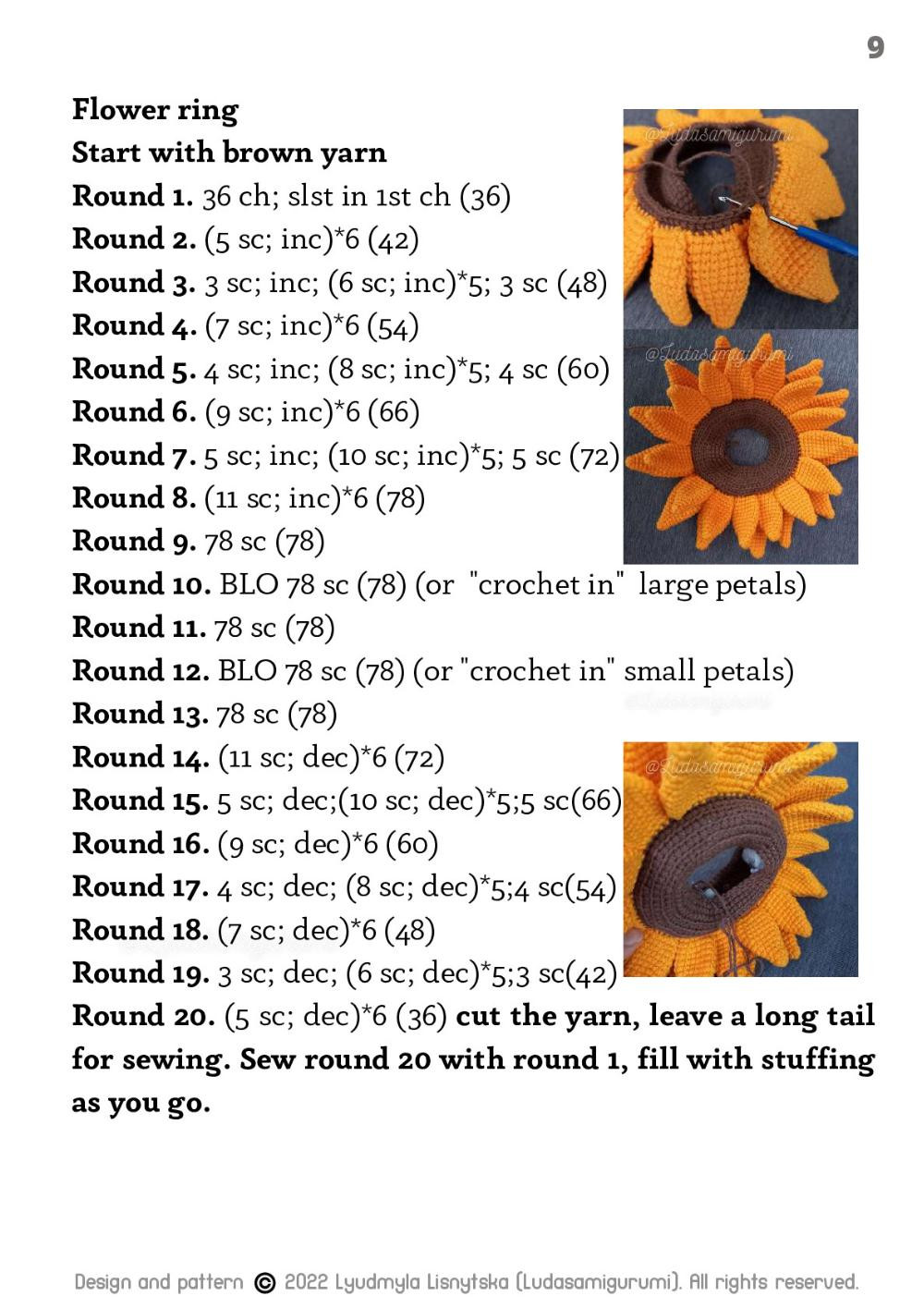 sunflower stacking toy