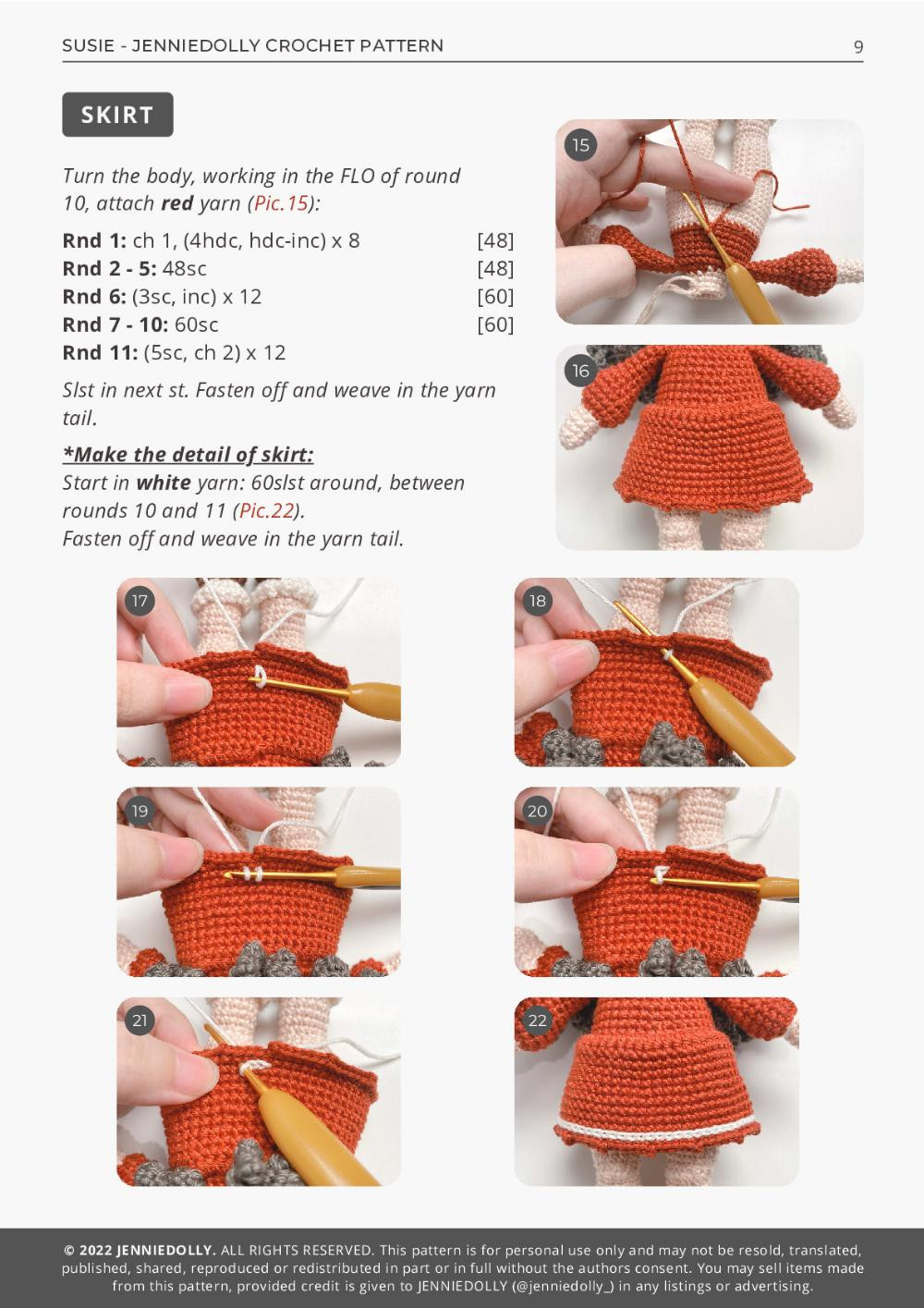 SUSIE crochet pattern