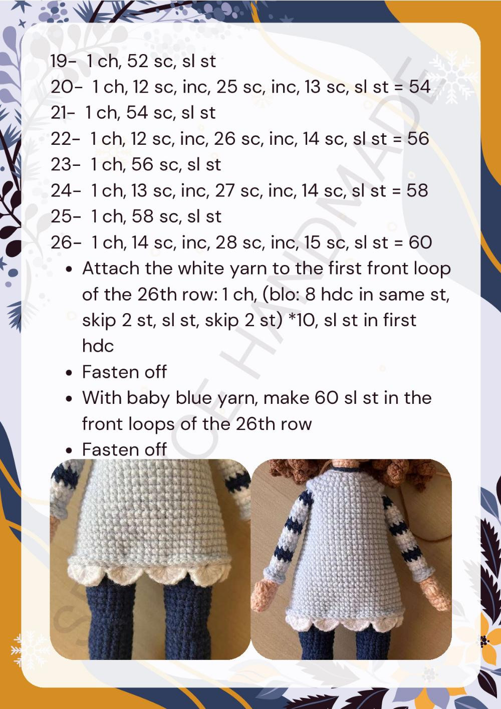 Tanem Zeynep Sevde Özipek doll crochet pattern