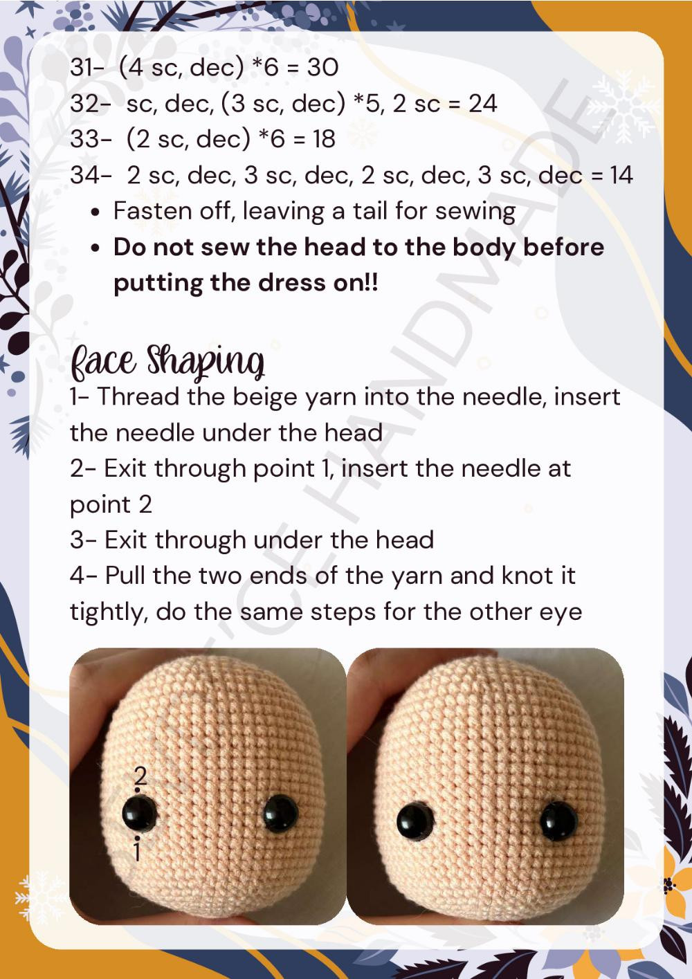 Tanem Zeynep Sevde Özipek doll crochet pattern