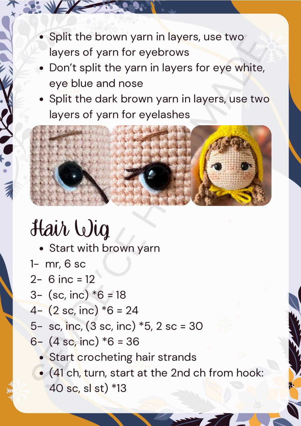 Tanem Zeynep Sevde Özipek doll crochet pattern