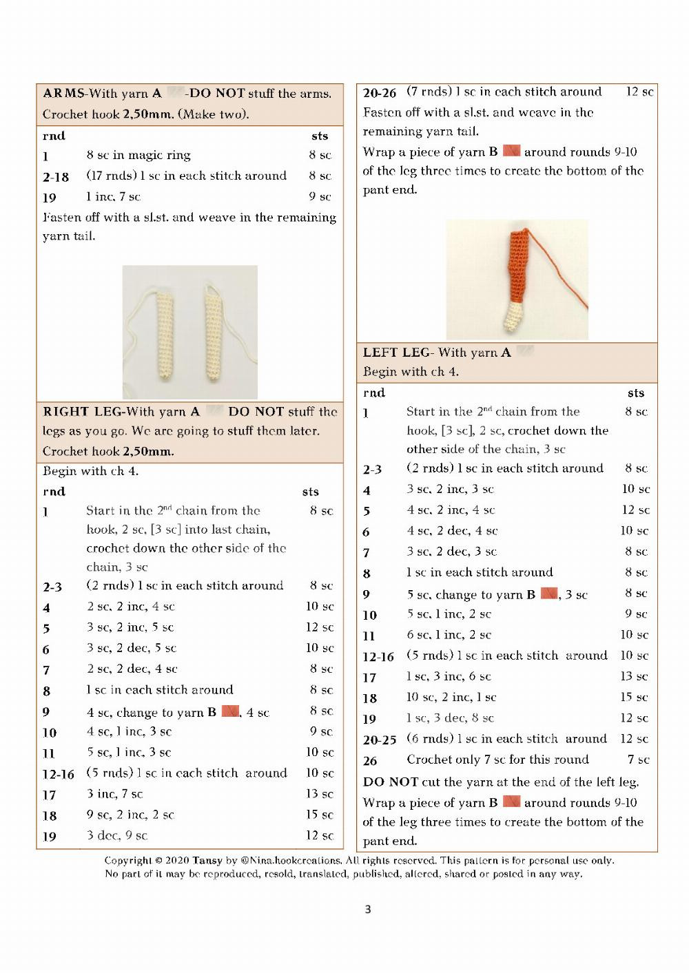 tansy crochet pattern