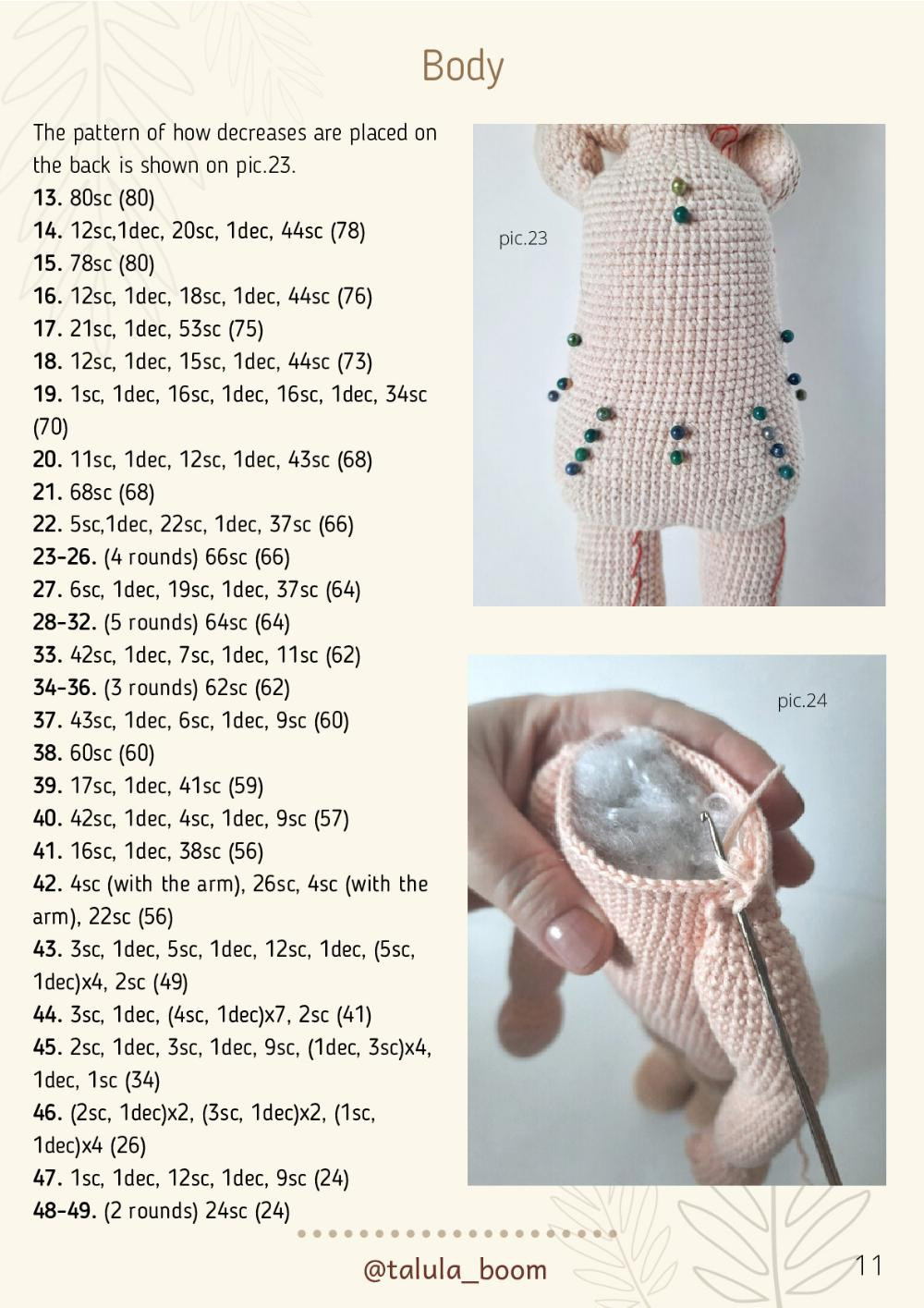 TAYA crochet doll PDF PATTERN