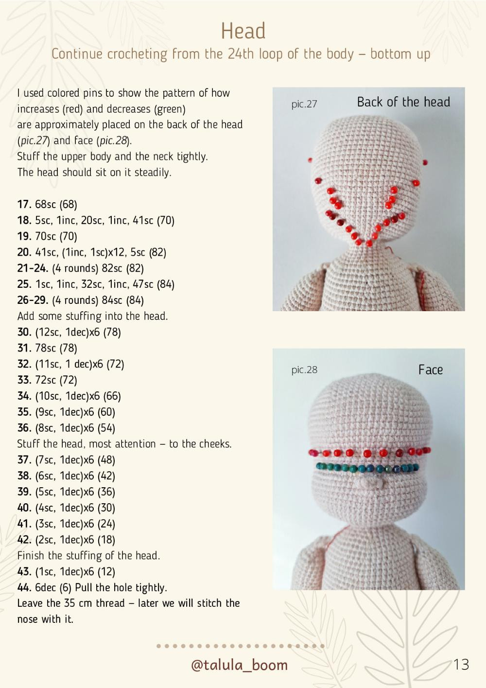 TAYA crochet doll PDF PATTERN