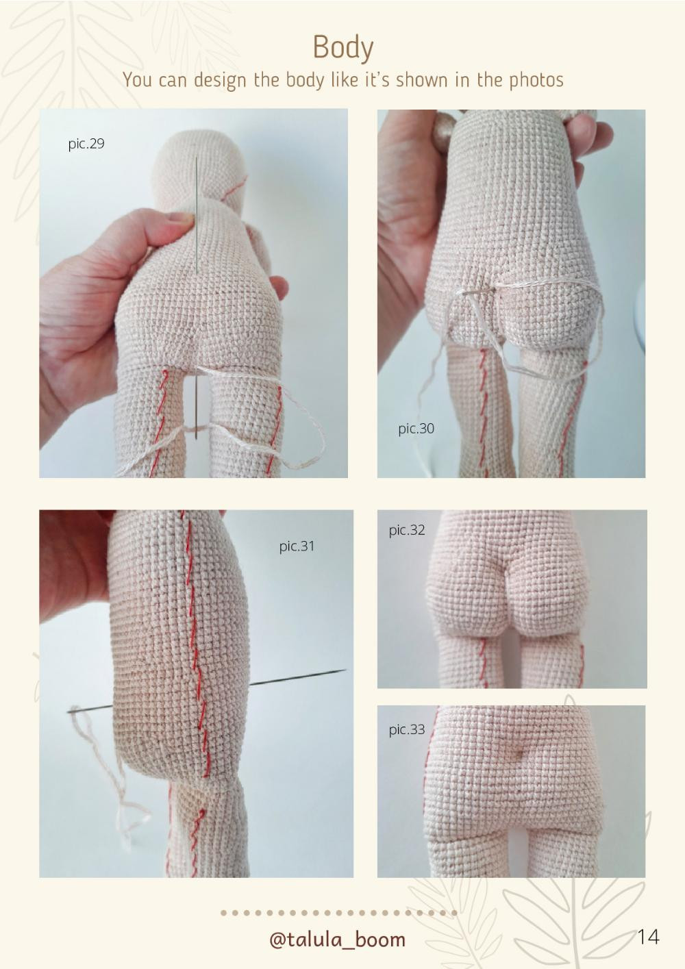 TAYA crochet doll PDF PATTERN