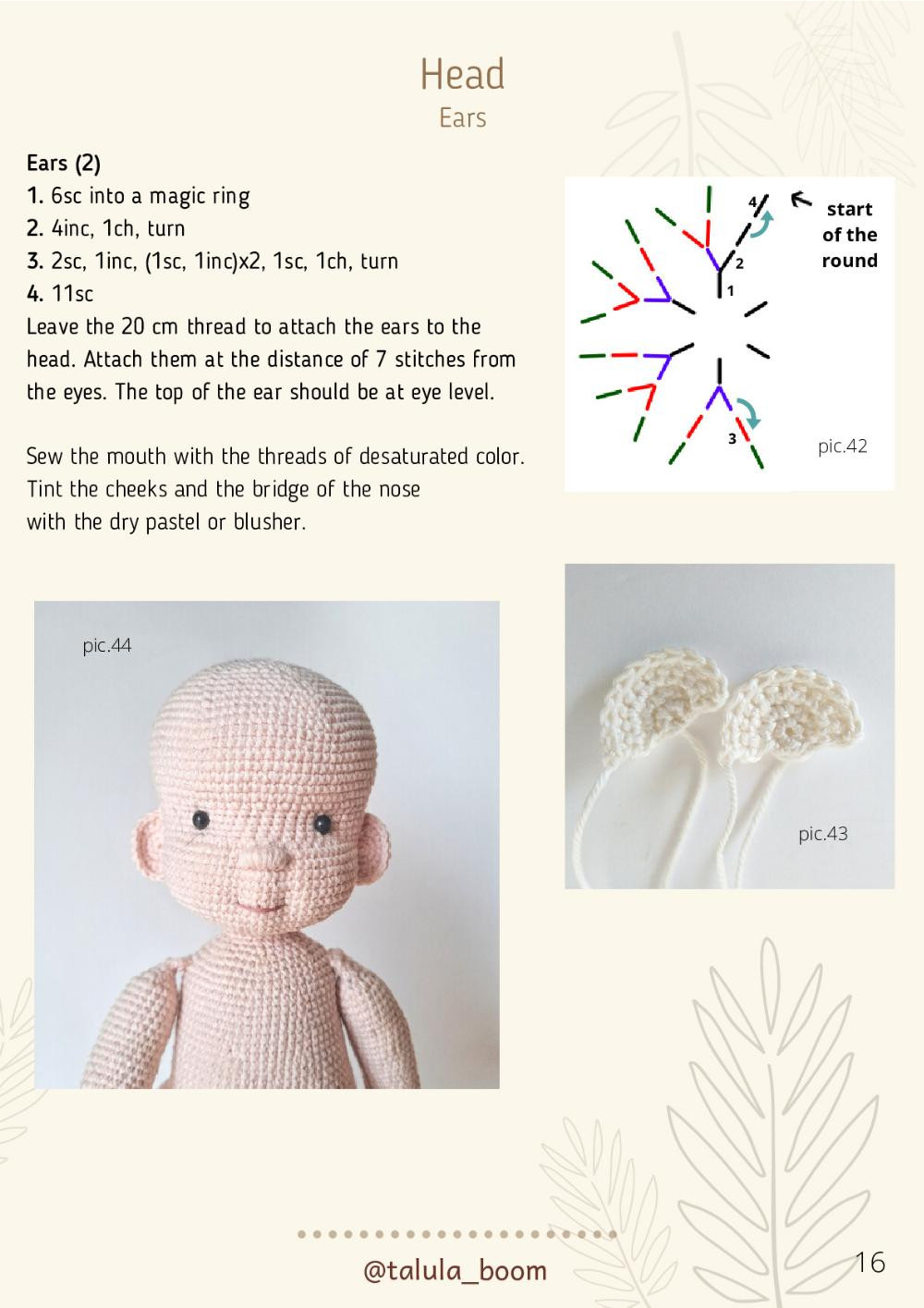 TAYA crochet doll PDF PATTERN