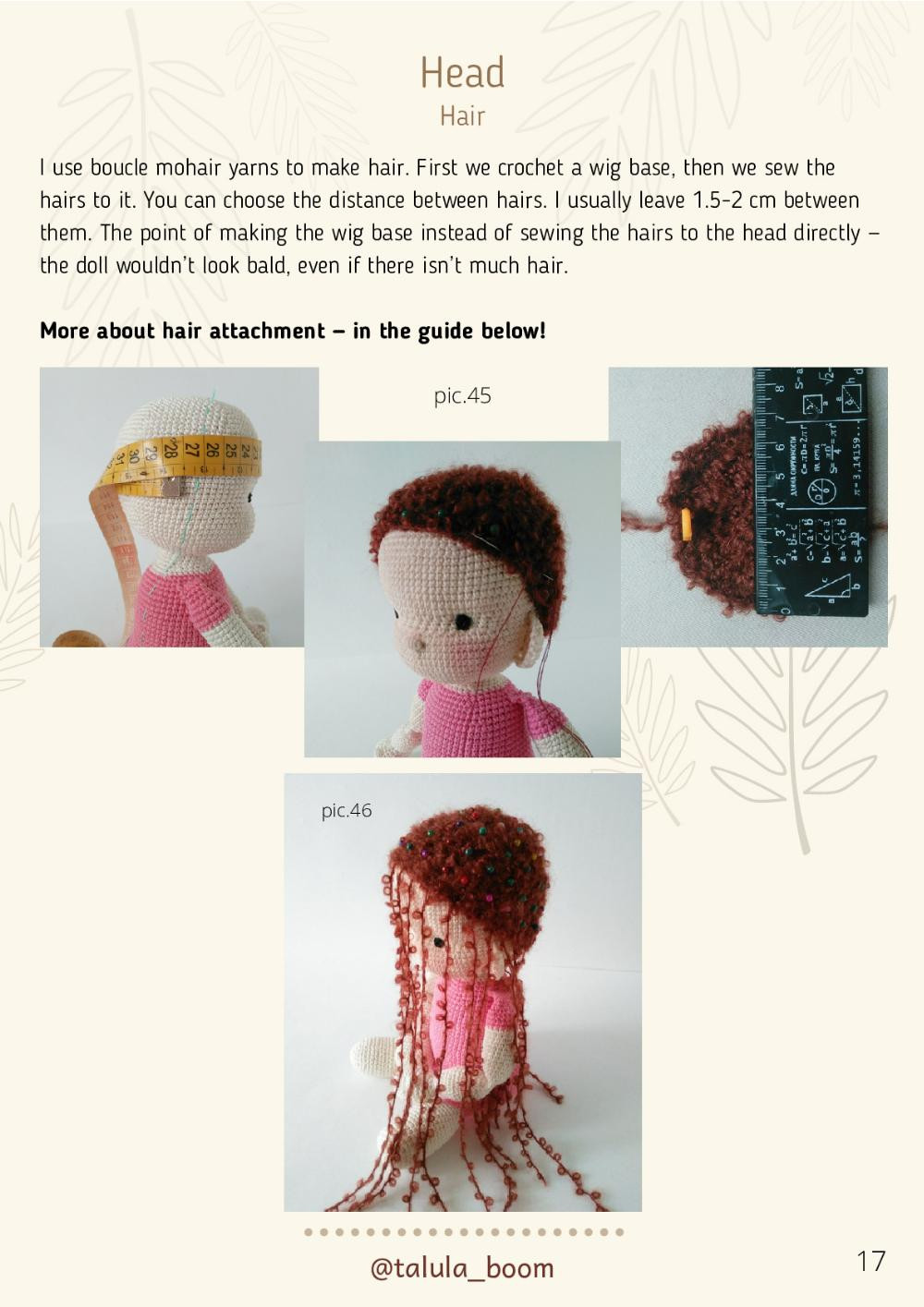 TAYA crochet doll PDF PATTERN