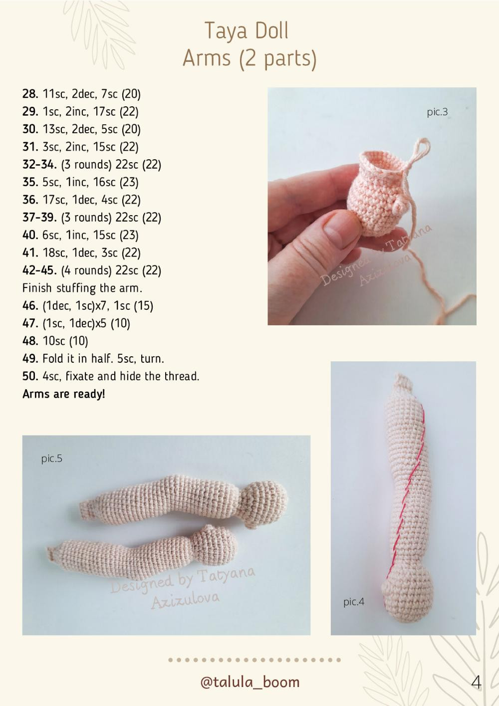 TAYA crochet doll PDF PATTERN