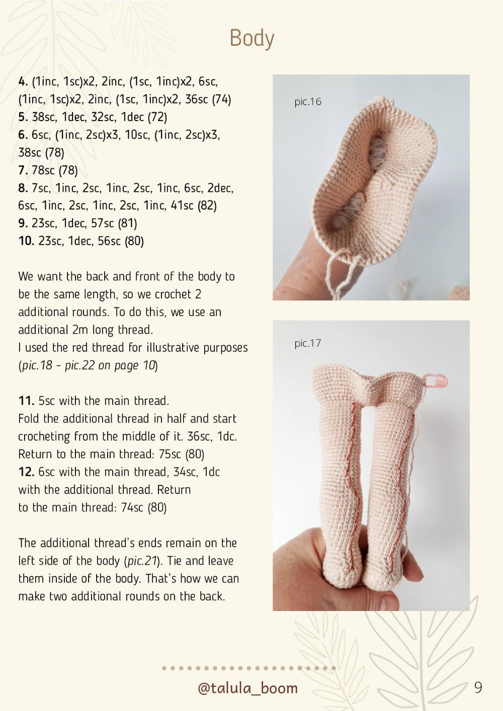 TAYA crochet doll PDF PATTERN