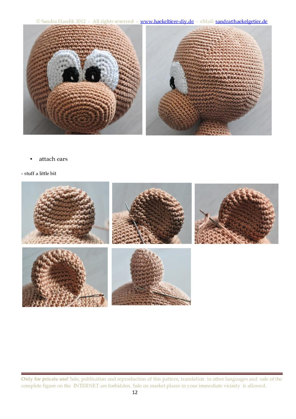 teddy luis crochet pattern