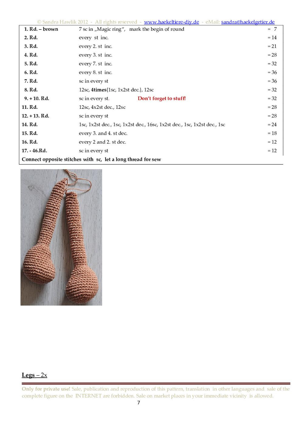 teddy luis crochet pattern