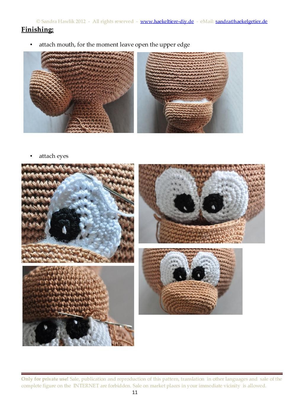 teddy luis crochet pattern