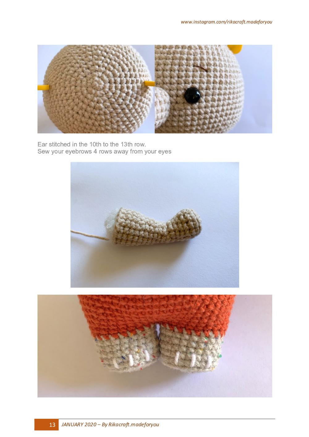 Teppi and Cherri elephant crochet pattern