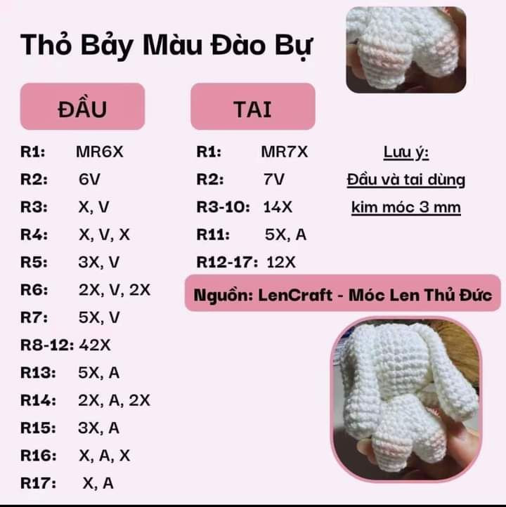 thỏ bảy màu đào bự