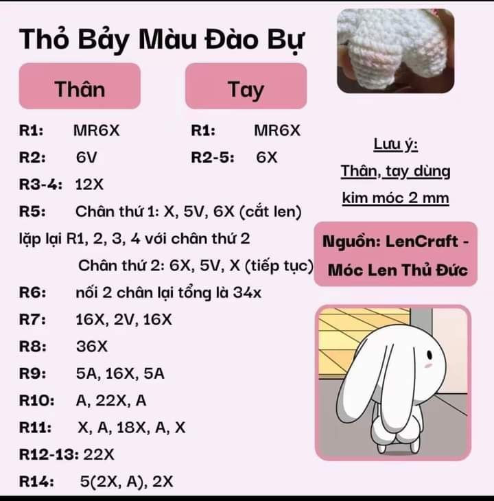 thỏ bảy màu đào bự