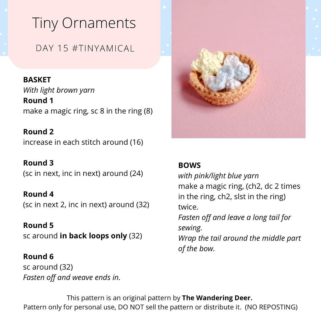 tiny ornaments free pattern