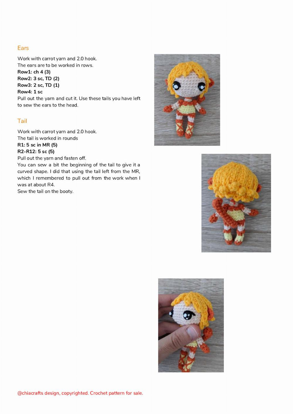 TOKYO Crochet Mew Mew pattern