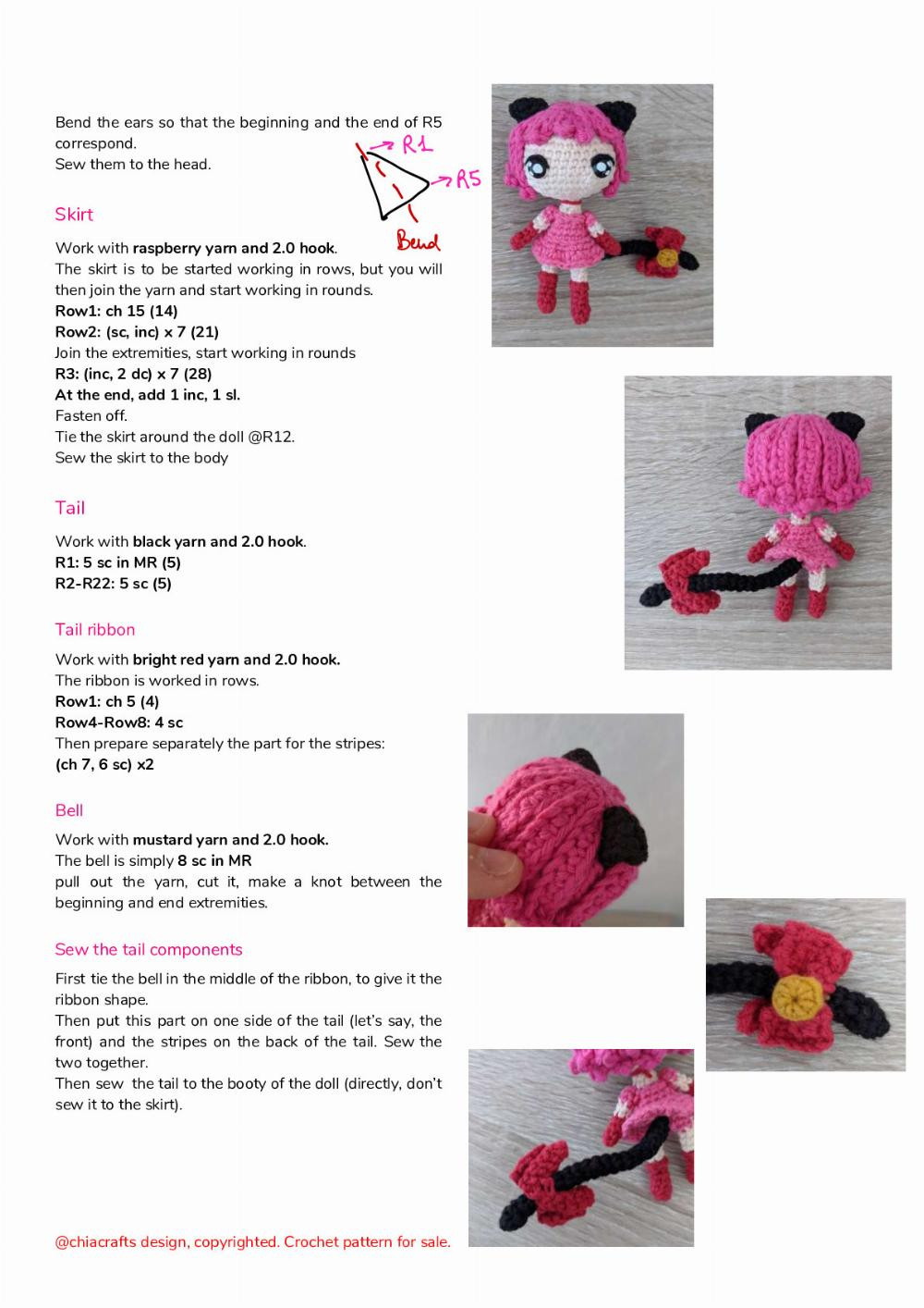 TOKYO Crochet Mew Mew pattern