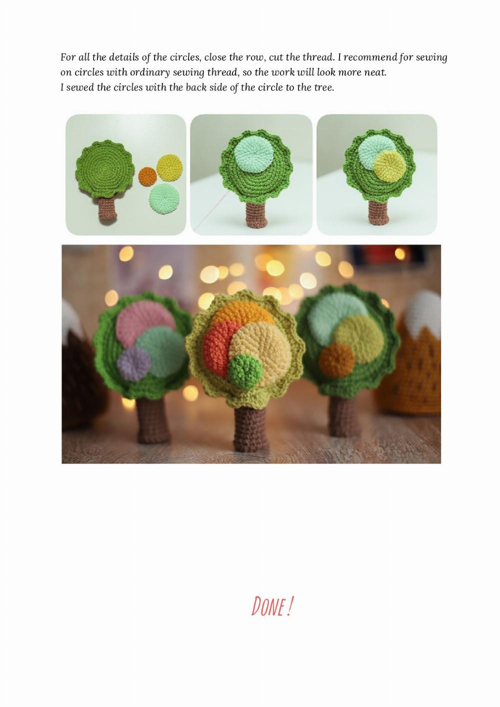 Trees crochet pattern